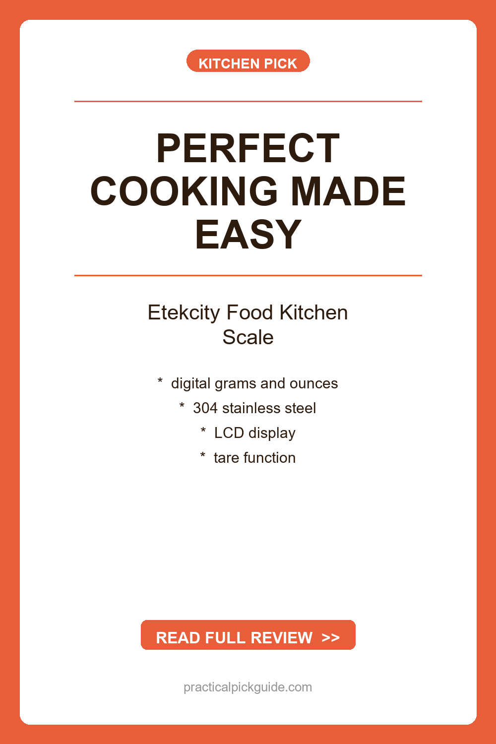 Etekcity Food Kitchen Scale