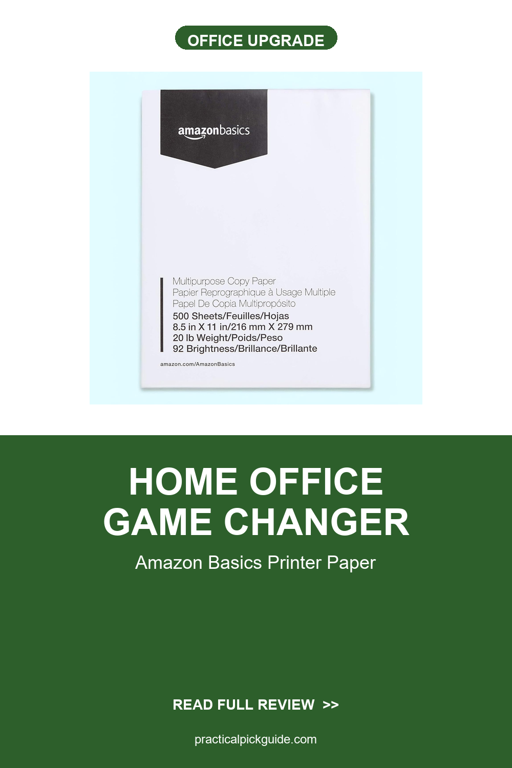 Amazon Basics Multipurpose Copy Printer Paper Review: The Home Office Essential You Can’t Overlook