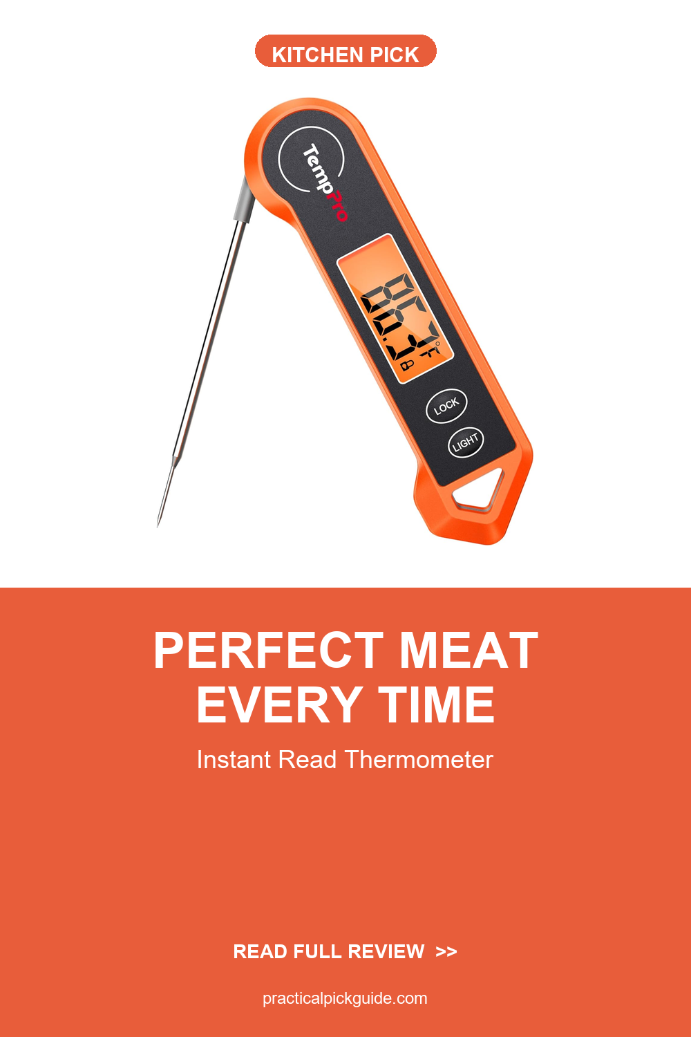0.5 Sec Instant Read Meat Thermometer Digital with ±0.5℉ Precision, Food Thermometer for Cooking Kitchen Gadgets, Oven G